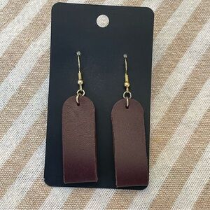 Leather earrings